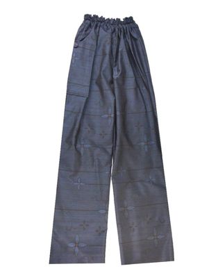 Upcycled Silk Kimono Pants - Red