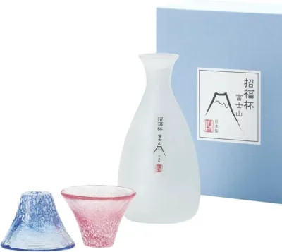 Mt Fuji Cold Sake Set (Bottle + 2 Cups)