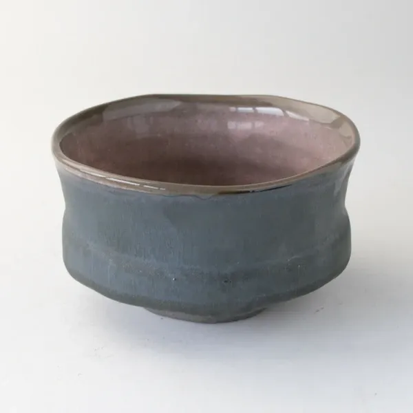 Matcha Bowl - Peach Glaze