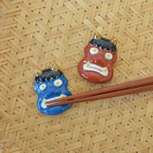 Chopstick Rest - Red &amp;  Blue Oni(Damon)