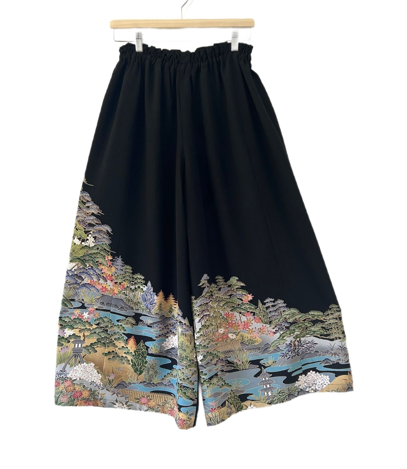 Upcycled Silk Kimono Pants - Autumn Creek