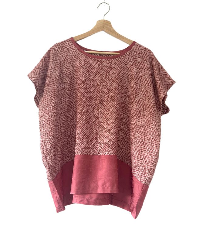 Shibori Tye Die Top - Pink