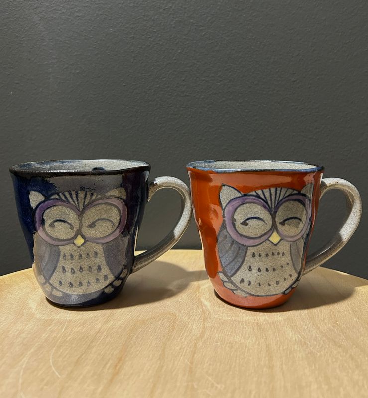 Hasami Ware Hand-painted Owl Mug