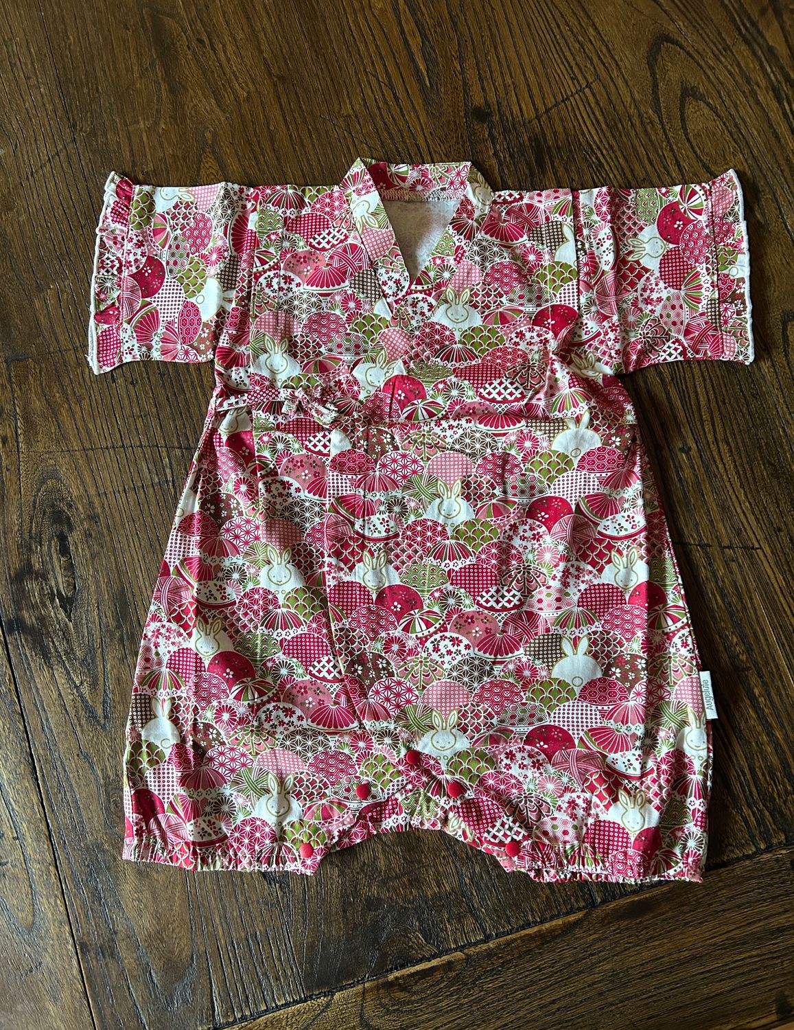 Jinbei Jumpsuit - Pink/Rabbit