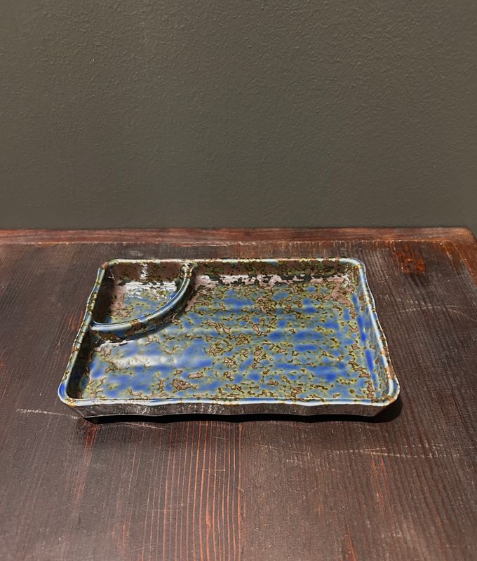 Bakuzan Rectangular Plate with Sauce Compartment - Two Colours