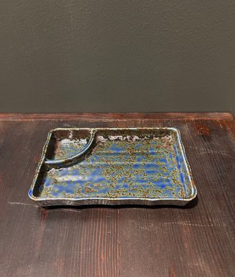 Bakuzan Rectangular Plate with Sauce Compartment - Two Colours