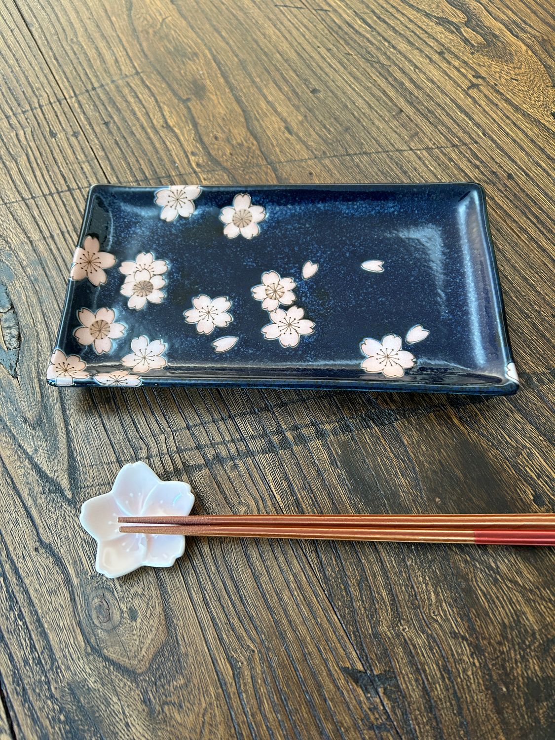 Cherry Blossom 22.5 cm Rectangle Plate
