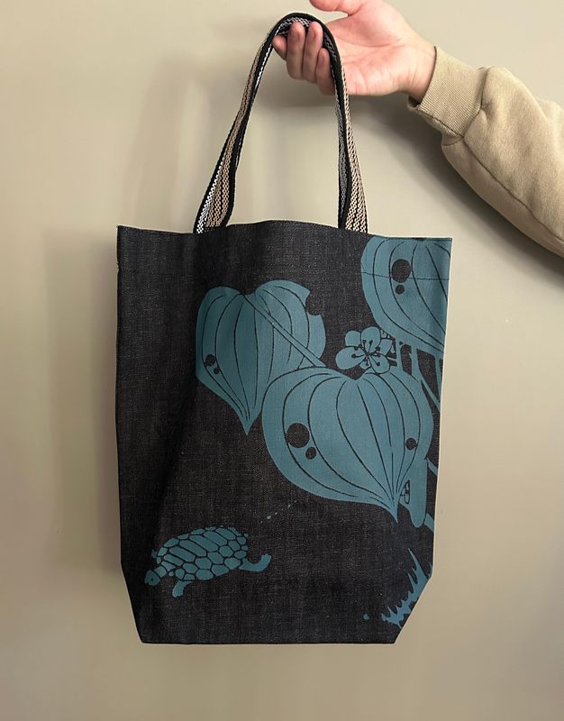Denim Tote Bag - Turtle by Ito Jakuchu