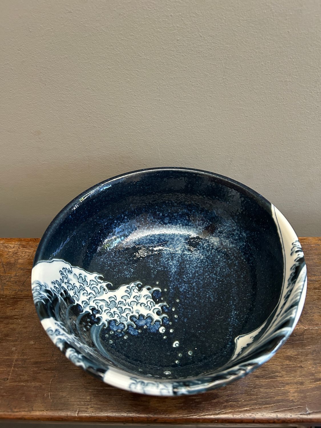 Mino Ware Hokusai 13 cm Bowl
