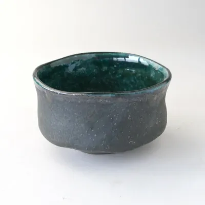Mino Matcha Bowl - Indigo Cave