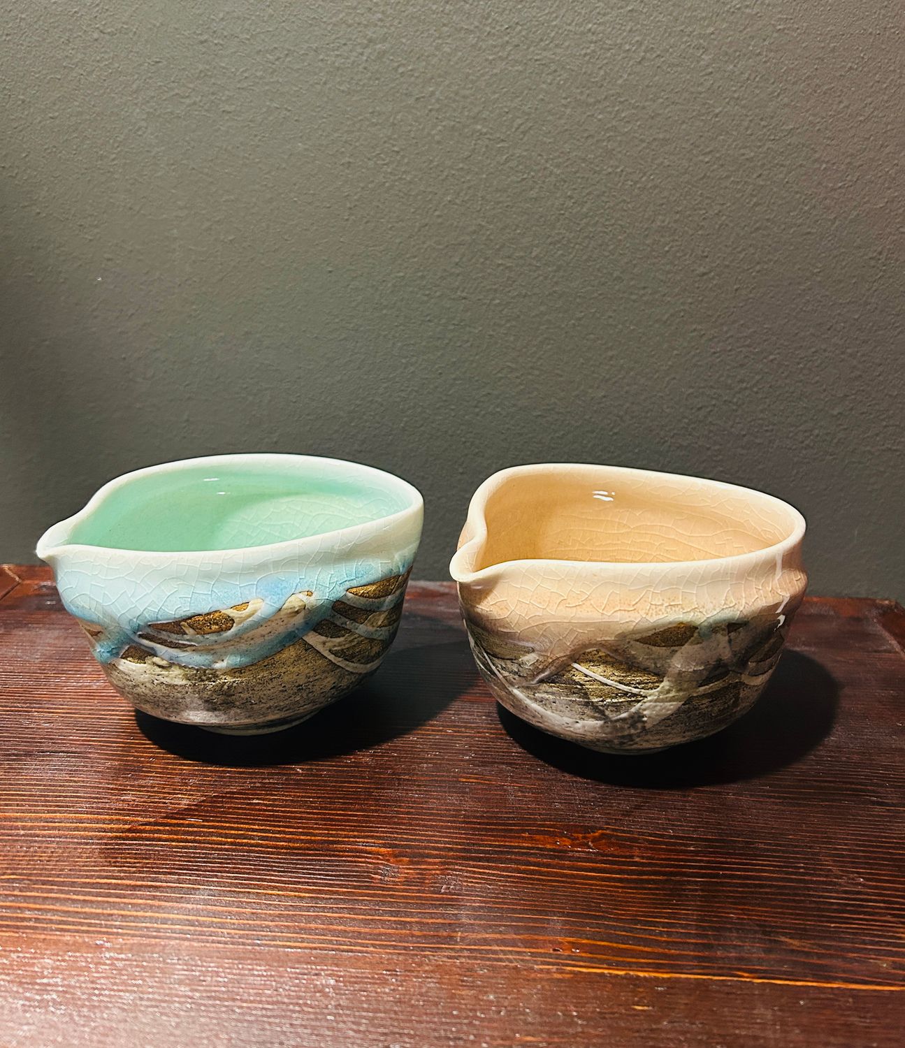 Mino Nagashi Matcha Bowl  - Two Colours