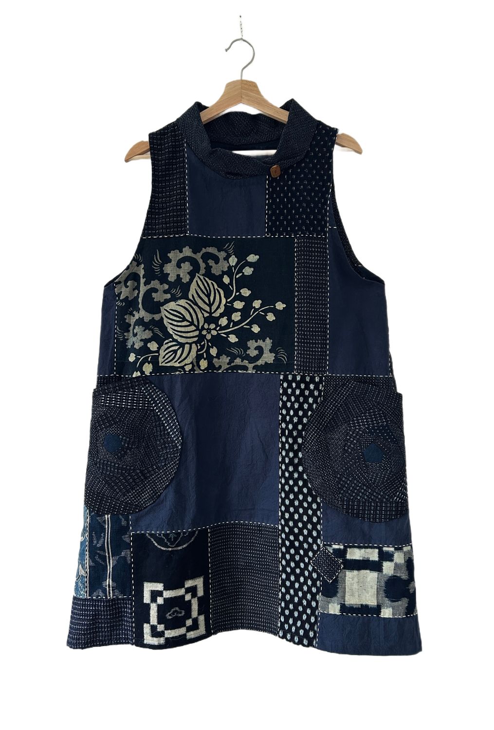 Vintage Kasuri Patchwork Tunic Top/Dress