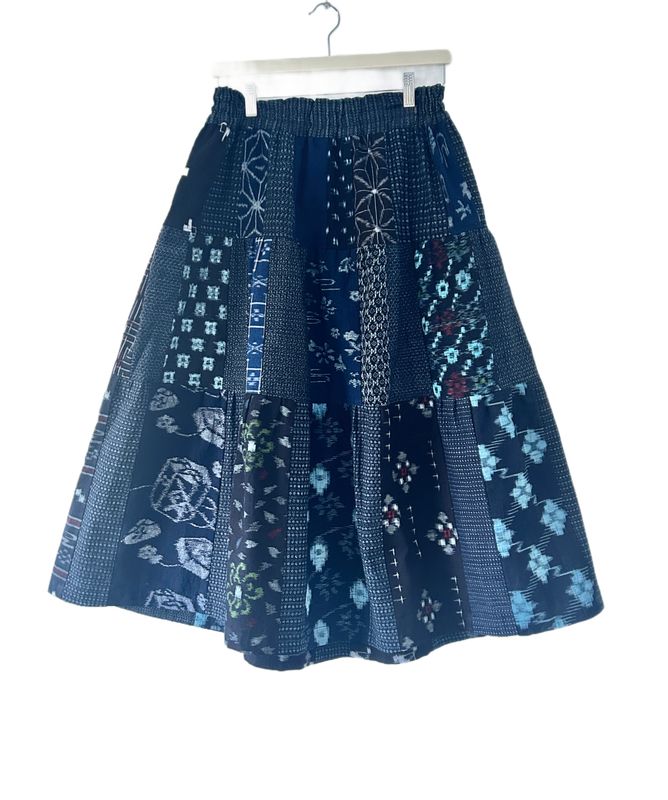 52-piece Kasuri Patchwork Skirt