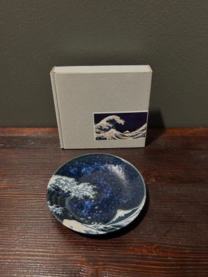 Great Wave off Kanagawa 10 cm Plate  - Gift Boxed