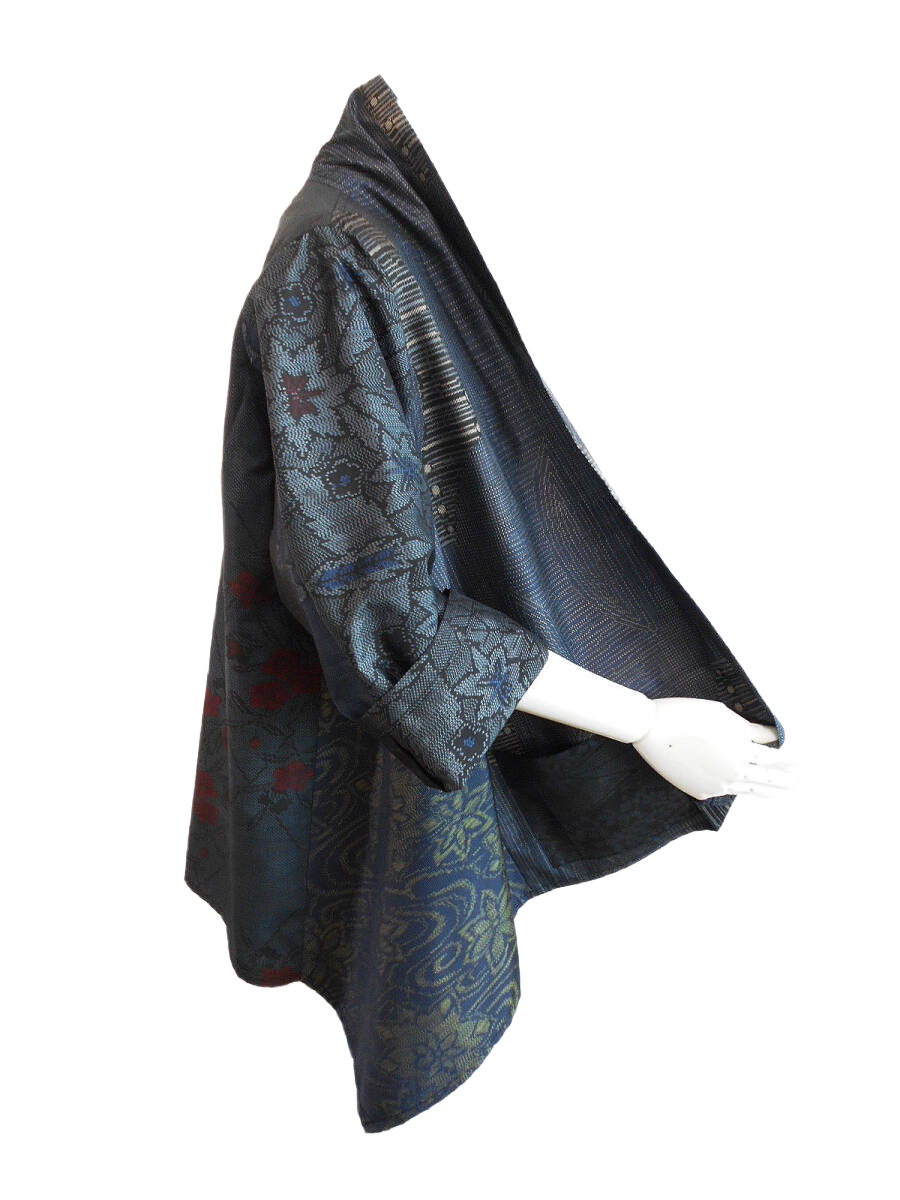 Upcycled Oshima Silk Drape Jacket