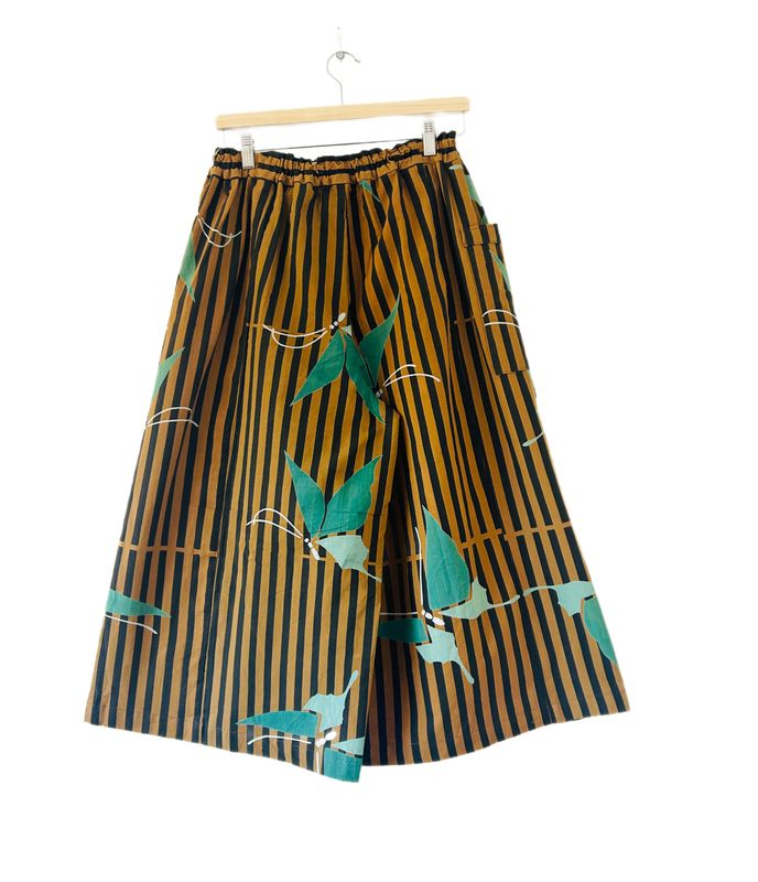 Upcycled Yukata Culottes - Butterfly