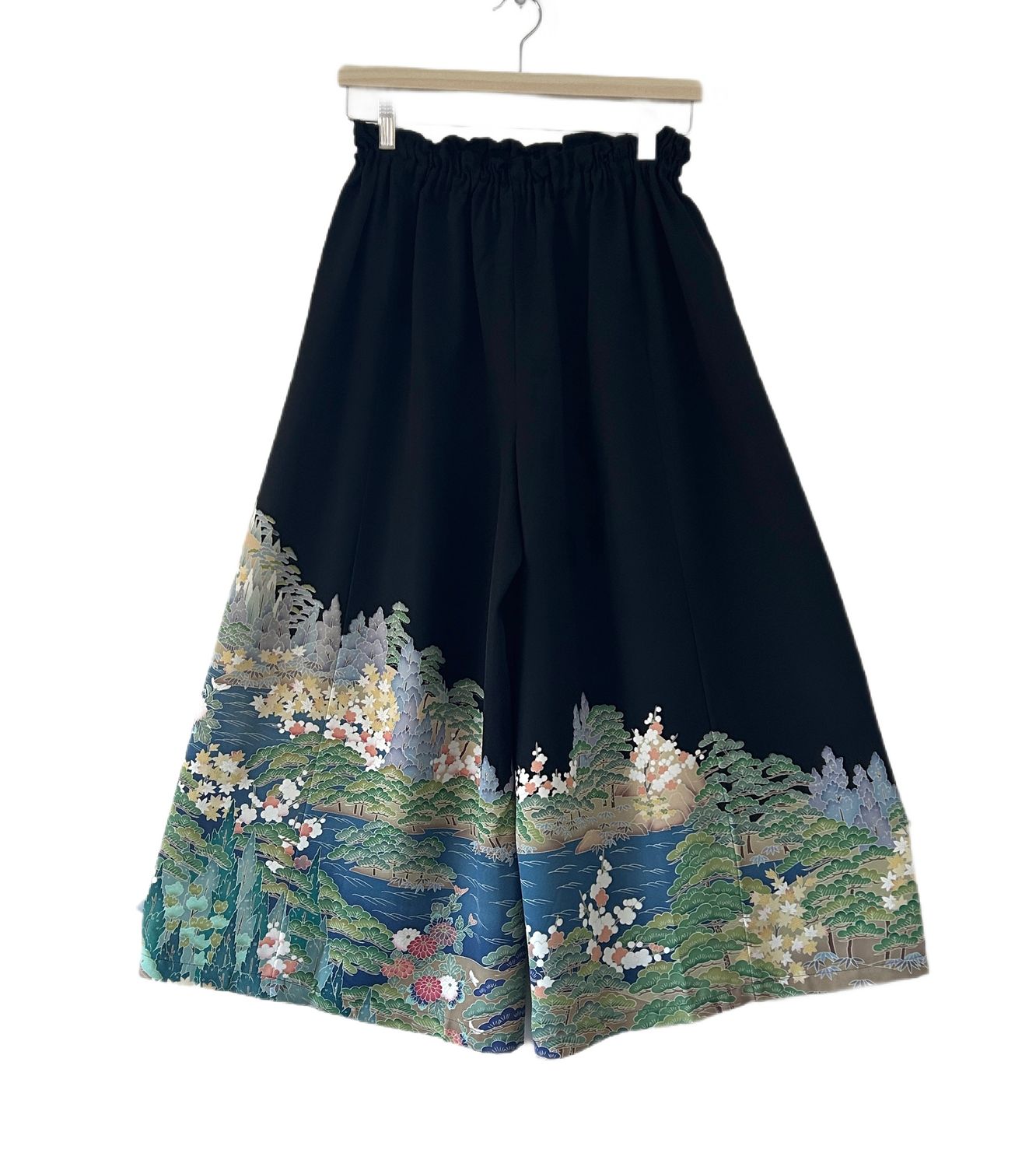 Upcycled Silk Kimono Pants - Spring Creek