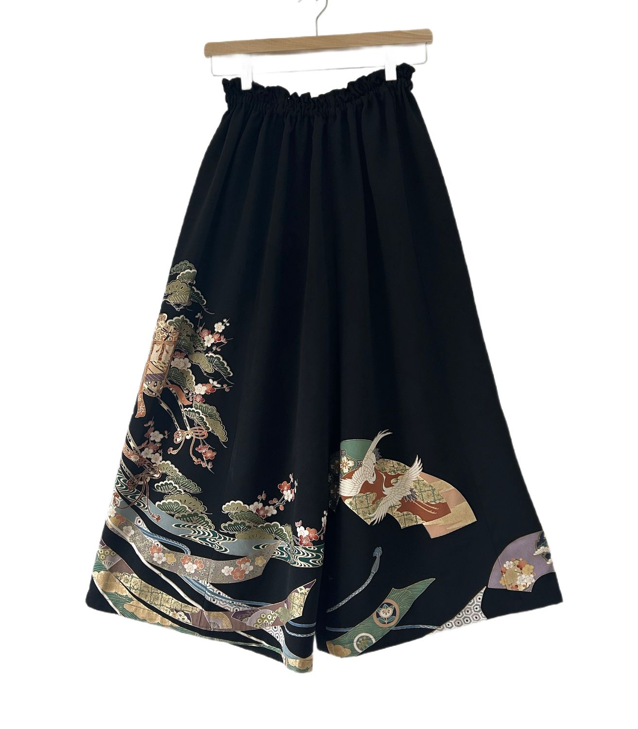 Upcycled Silk Kimono Pants – Cranes, Rickshaw &amp; Blossoms