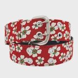 Kimono Inspired Belt - Red Blossoms
