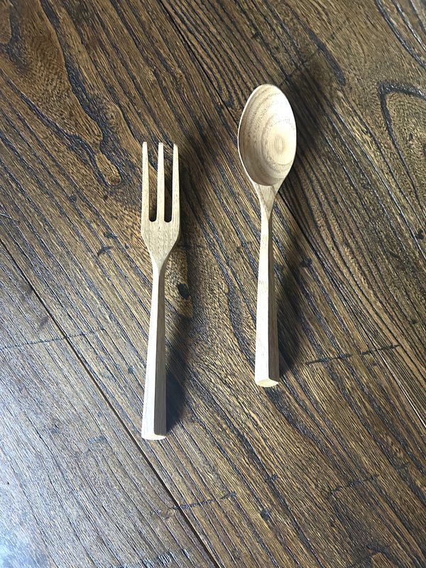 Chestnut Spoon &amp; Fork
