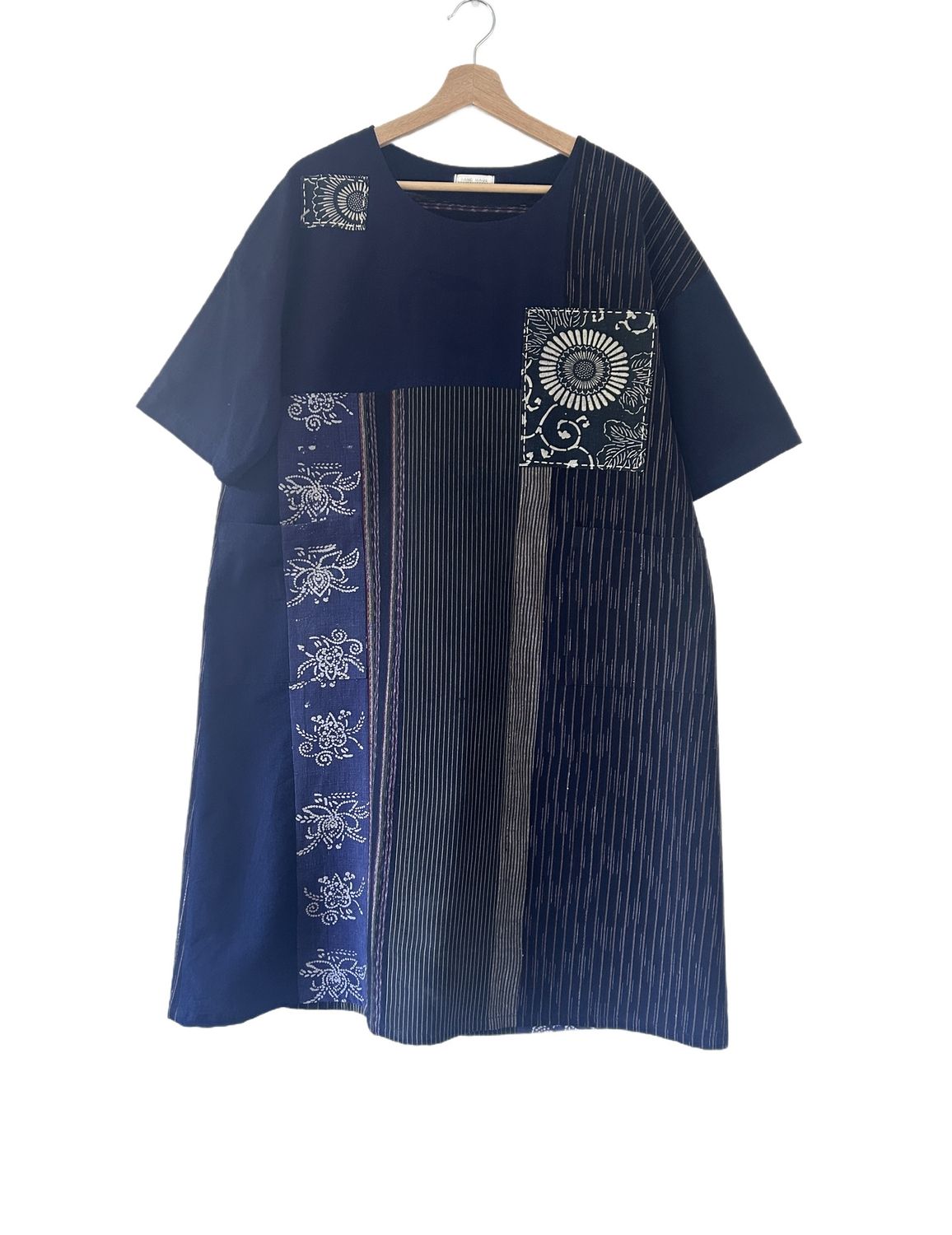 Vintage Kasuri Cotton Panel Tunic/Dress