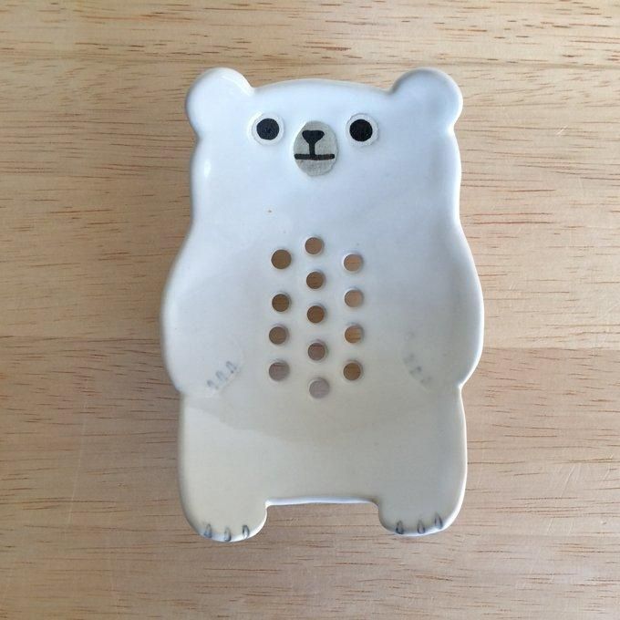 Yuki&#39;s Moon Bear Soap Dish - Two Colours