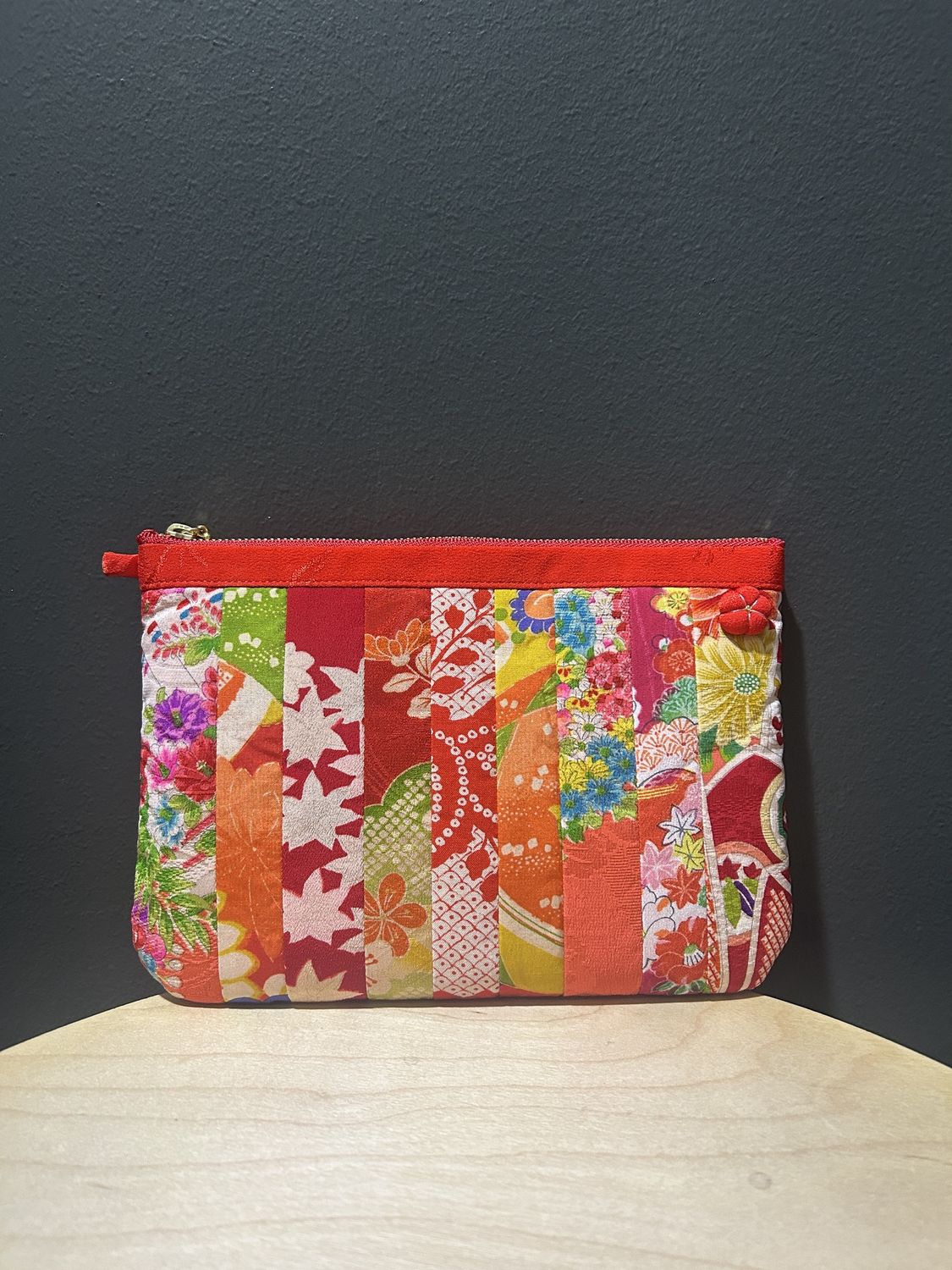 Handmade Vintage Kimono  Pouch