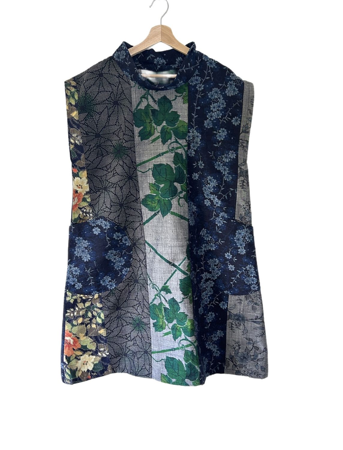 Upcycled Kimono Silk Floral Tunic