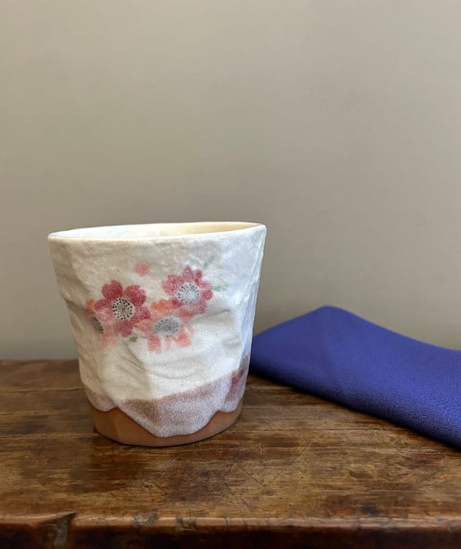 Cherry Blossom Cup with a Bag