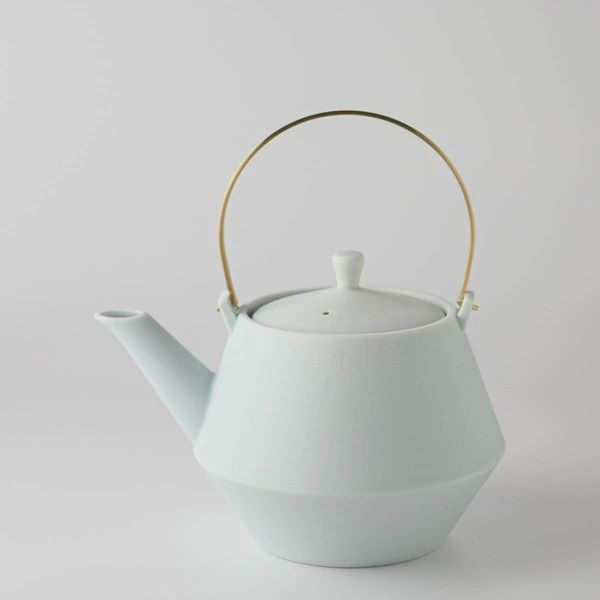 Shinzan Kiln Teapot - Soft Mint White