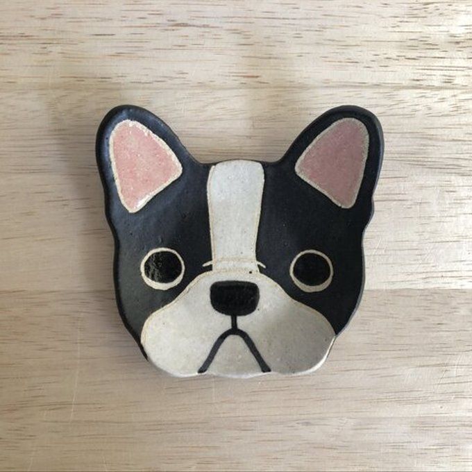 Yuki&#39;s French Bulldog Plate - Hand Crafted/Two Designs