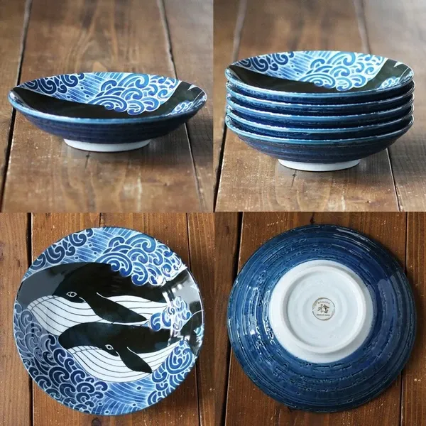 Whale 21 cm Deep Plate