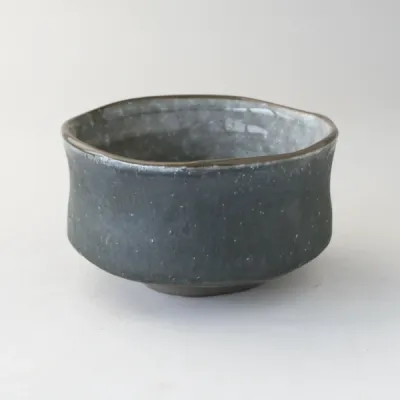Mino Matcha Bowl - Gray Cave
