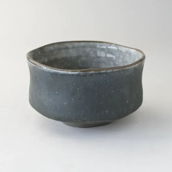 Mino Matcha Bowl - Gray Cave