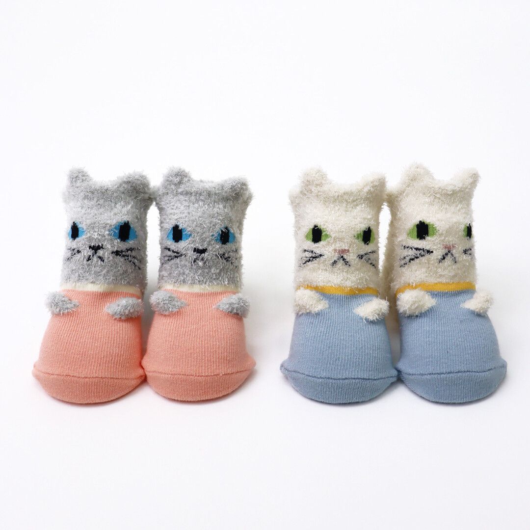 Stample Cat Socks for Babies (3–10 Months)