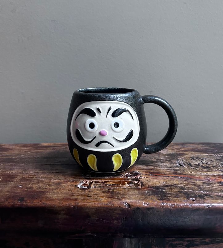 Mug - Black Daruma