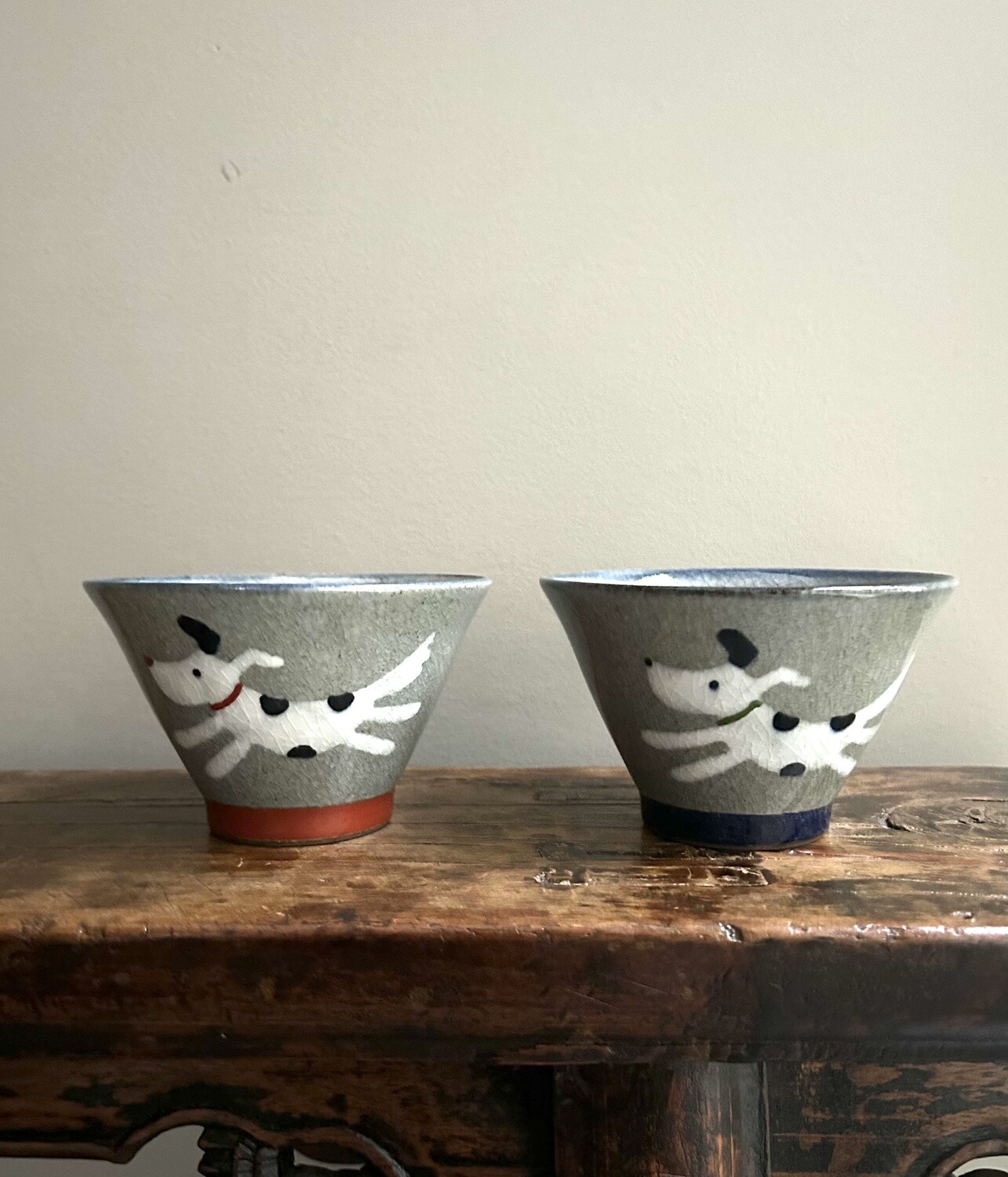 Hasami Ware 11.5 cm Dog Bowl - Hand-painted
