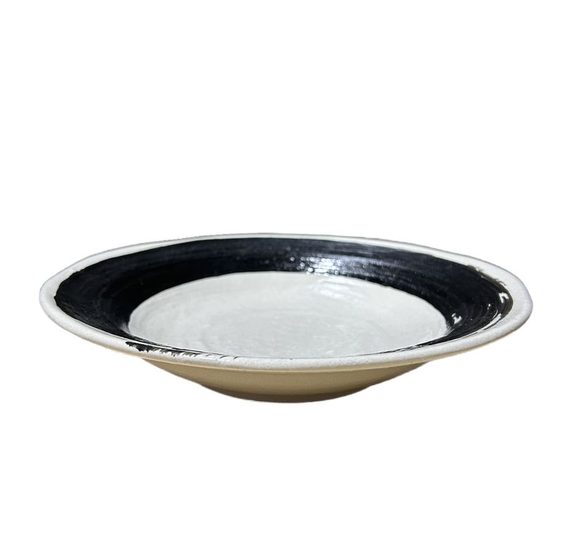 Kairyu 24.5cm Brush Stroke Plate - Two Colours