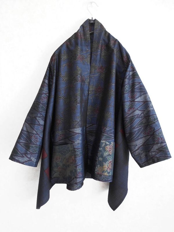 Upcycled Oshima Silk Drape Jacket