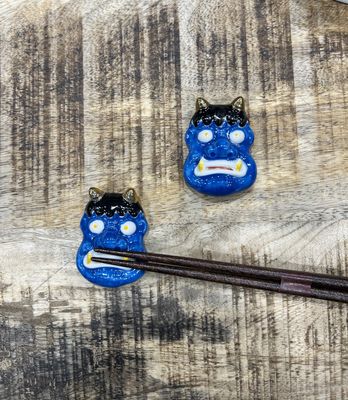 Blue Demon Chopstick Rest