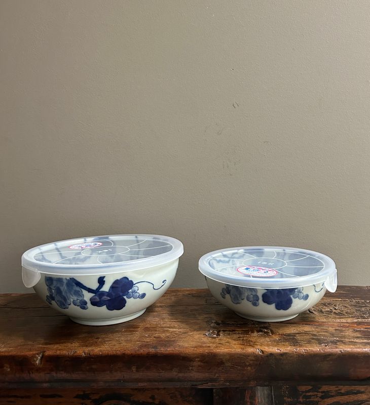 Grape Vine Bowl with Lid