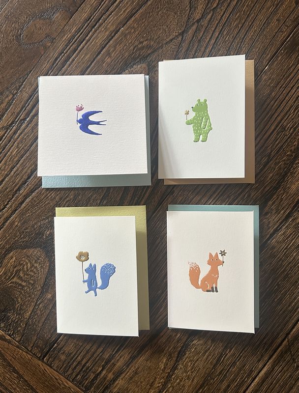 Mini Animal Cards - Four Designs