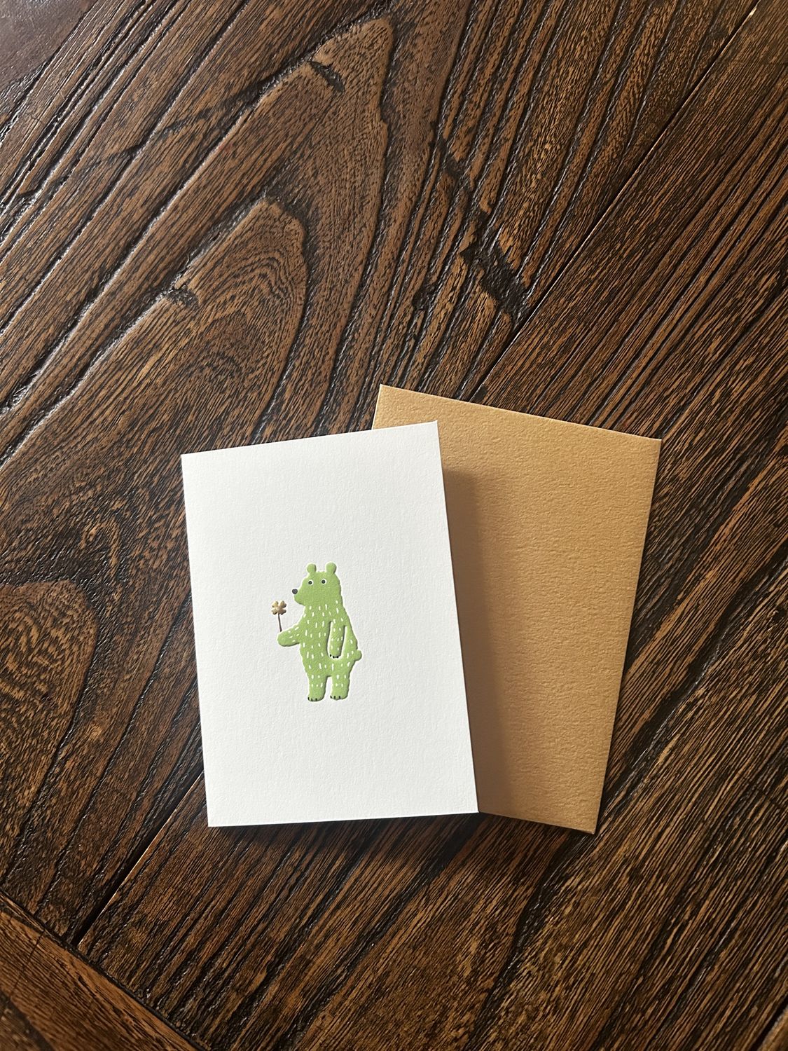 Mini Animal Cards - Four Designs, Pattern: Bear