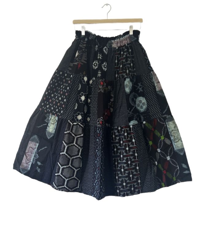 52-piece Kasuri Patchwork Skirt