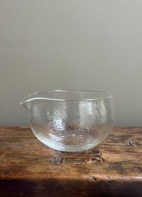 Heat Resistant Glass Matcha Bowl with Spout