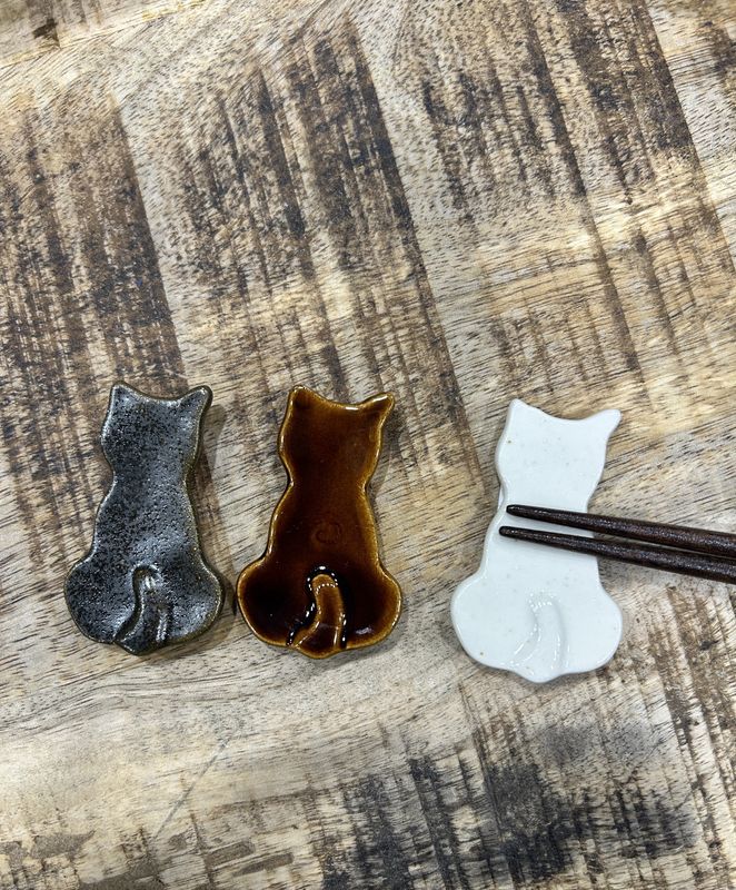 Cat Chopstick Rest - Three Colours