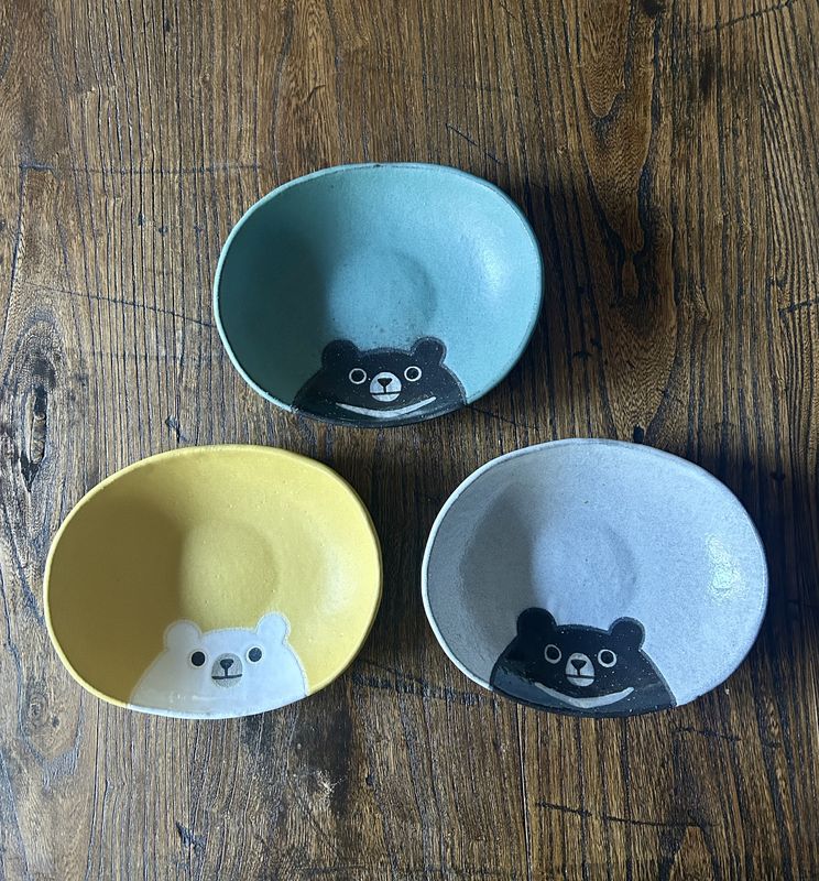 Yuki's Moon Bear Oval Plate
