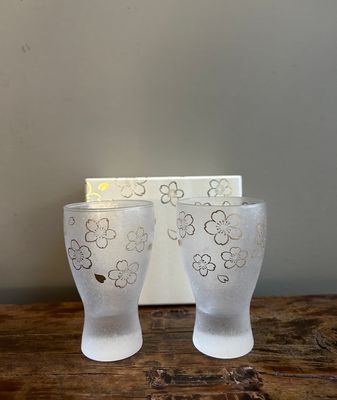 Cherry Blossom Sake Glass Set