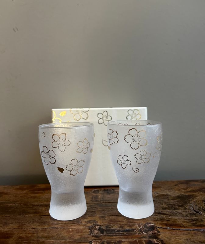 Cherry Blossom Sake Glass Set