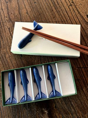 Chopstick Rest - Whale /Set of Five Pieces